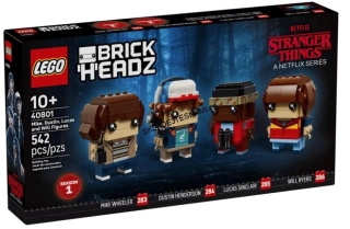 40801 LEGO BRICK HEADZ STRANGE THINGS MIKE, DUSTIN, LUCAS A WILL